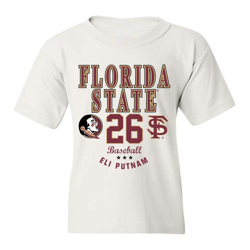 FSU - NCAA Baseball : Eli Putnam - Classic Fashion Shersey Youth T-Shirt-0