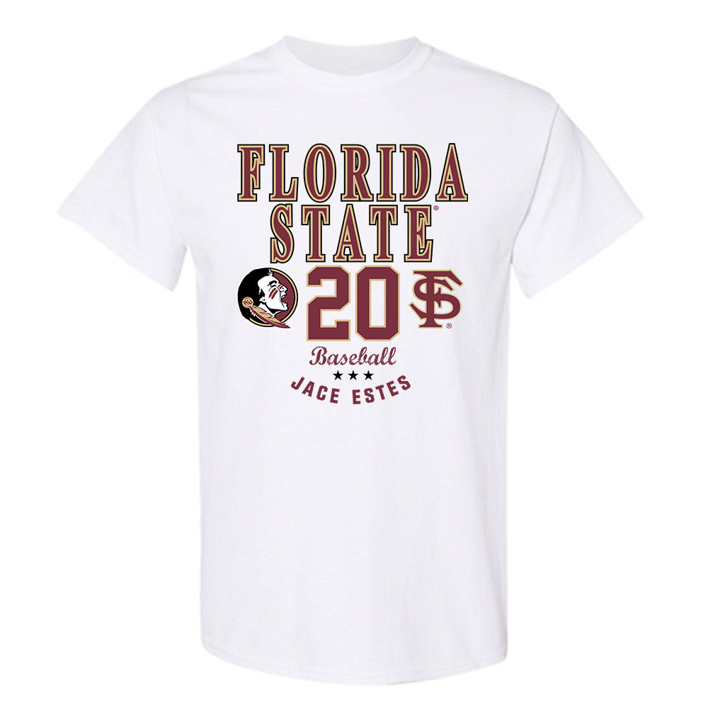 FSU - NCAA Baseball : Jace Estes - Classic Fashion Shersey T-Shirt-0