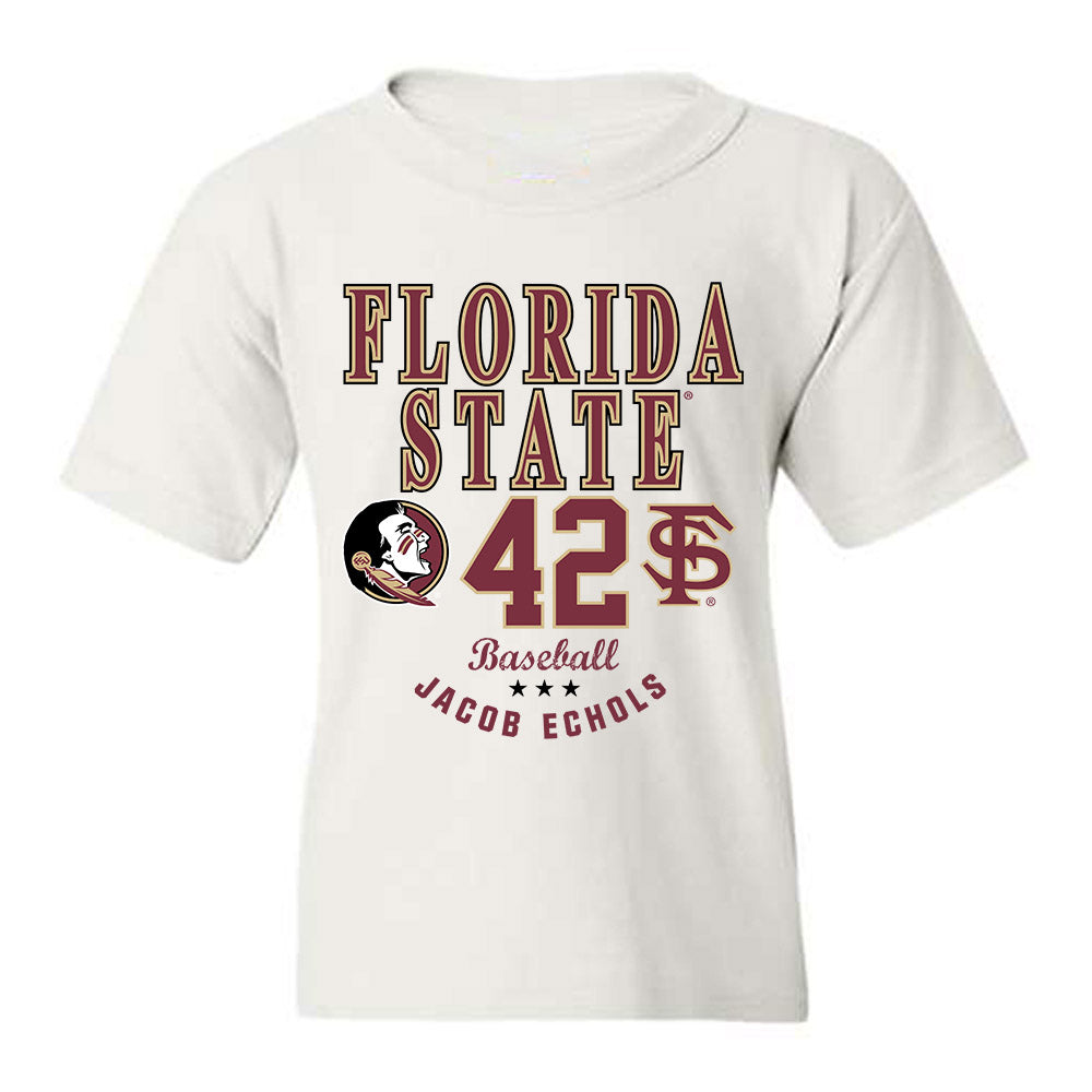 FSU - NCAA Baseball : Jacob Echols - Classic Fashion Shersey Youth T-Shirt-0