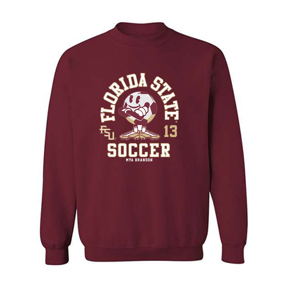 FSU - NCAA Women's Soccer : Mya Brandon - Fashion Shersey Crewneck Sweatshirt-0