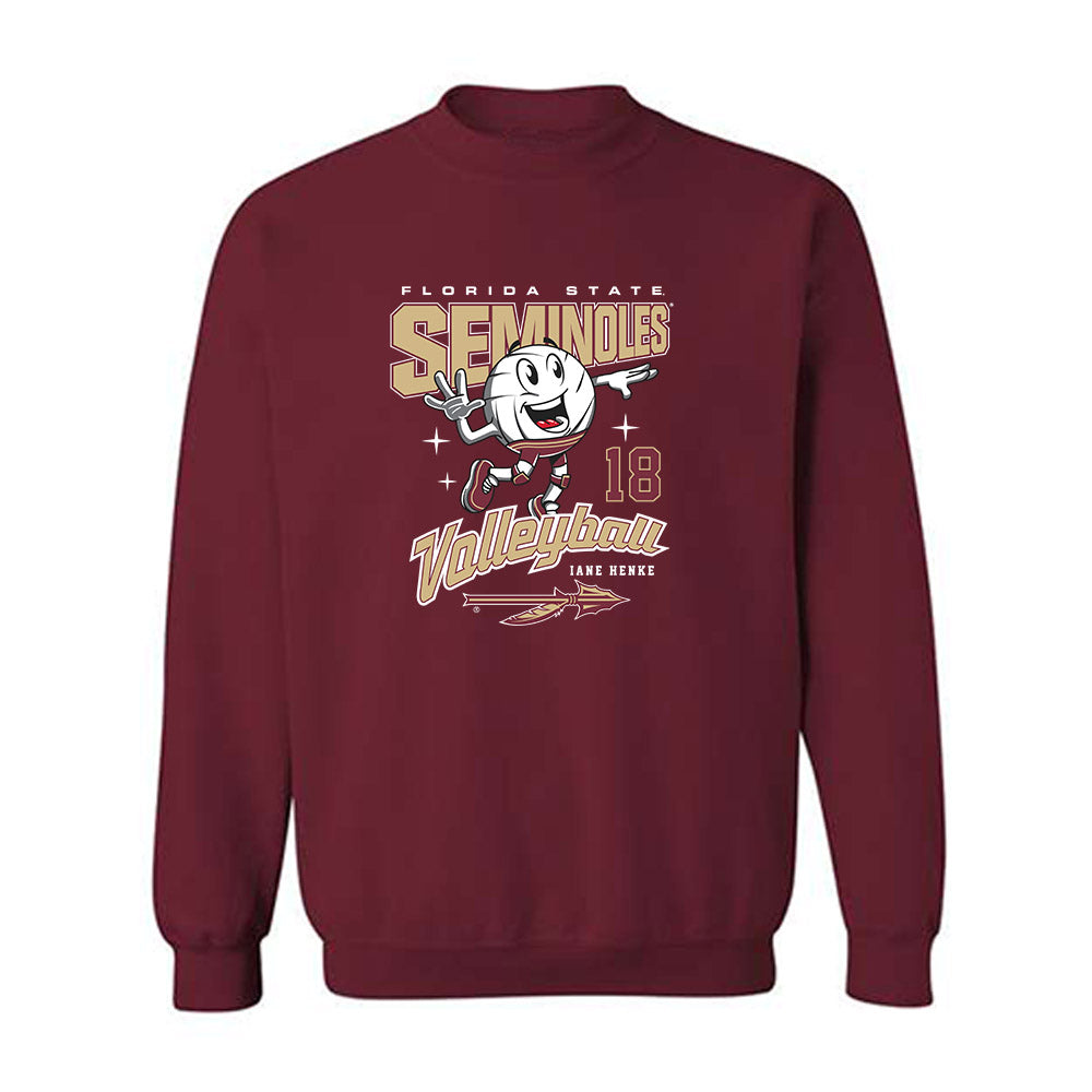 FSU - NCAA Women's Volleyball : Iane Henke - Fashion Shersey Crewneck Sweatshirt