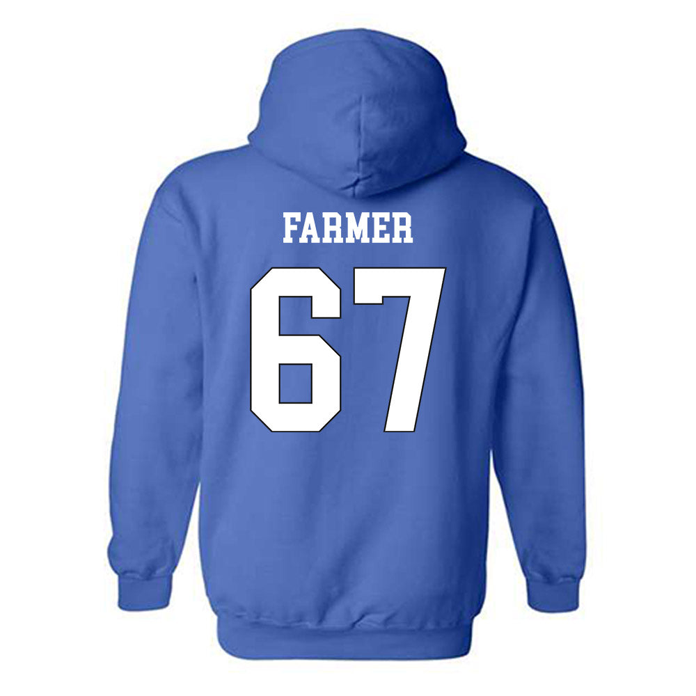 Grand Valley - NCAA Football : Anderson Farmer - Replica Shersey Hooded Sweatshirt-1