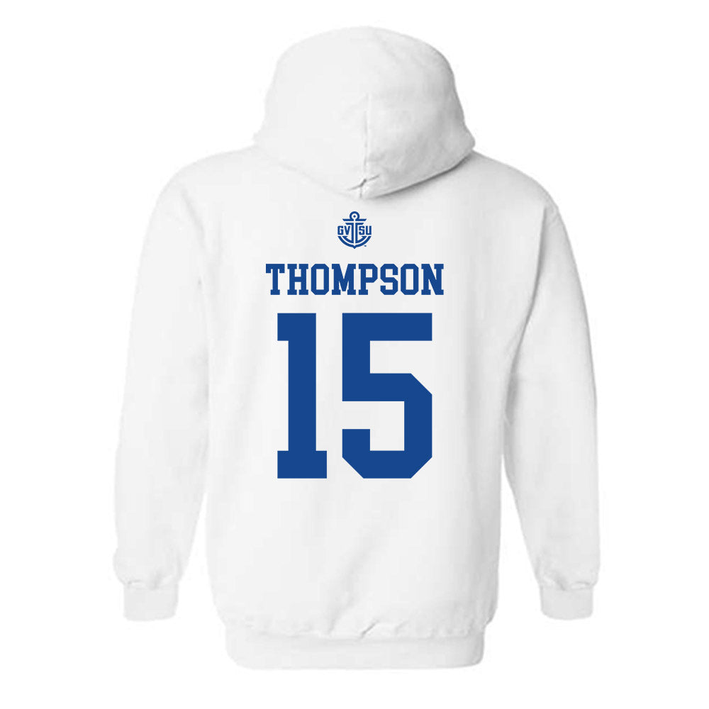 Grand Valley - NCAA Men's Basketball : Shamus Thompson - Replica Shersey Hooded Sweatshirt-1