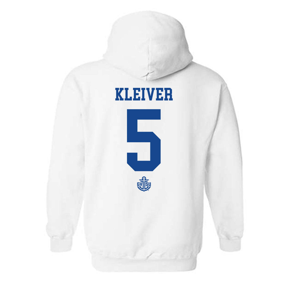 Grand Valley - NCAA Women's Soccer : Ella Kleiver - Replica Shersey Hooded Sweatshirt-1