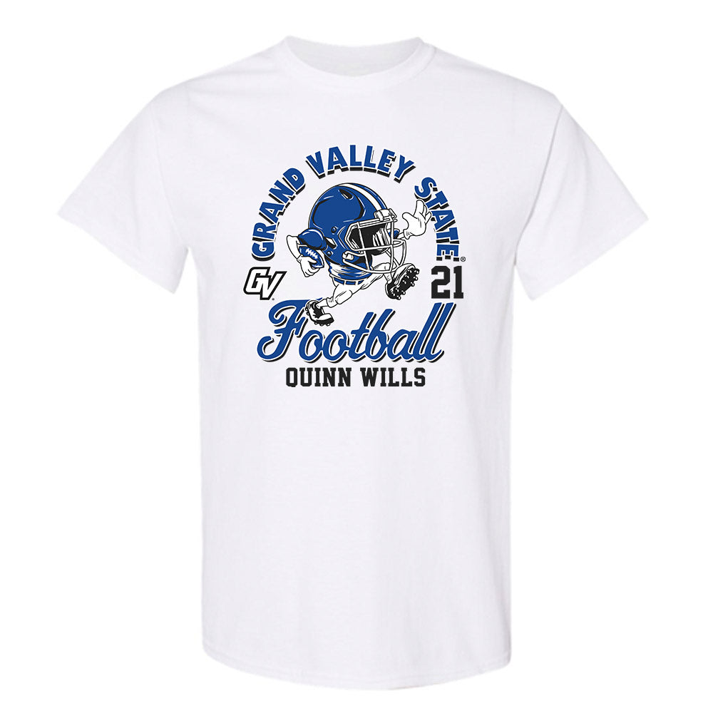 Grand Valley - NCAA Football : Quinn Wills - Fashion Shersey T-Shirt-0