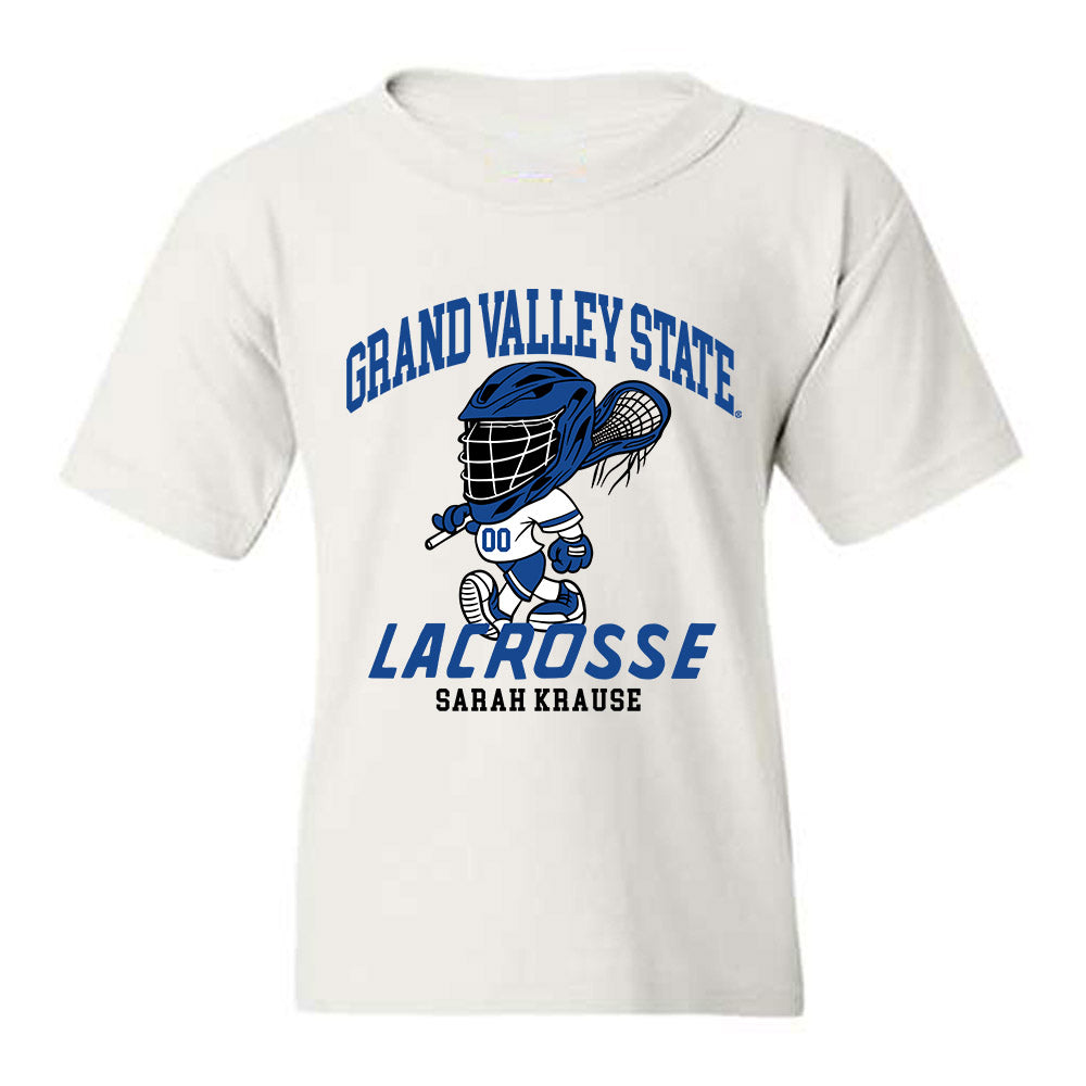 Grand Valley - NCAA Women's Lacrosse : Sarah Krause - Fashion Shersey Youth T-Shirt-0