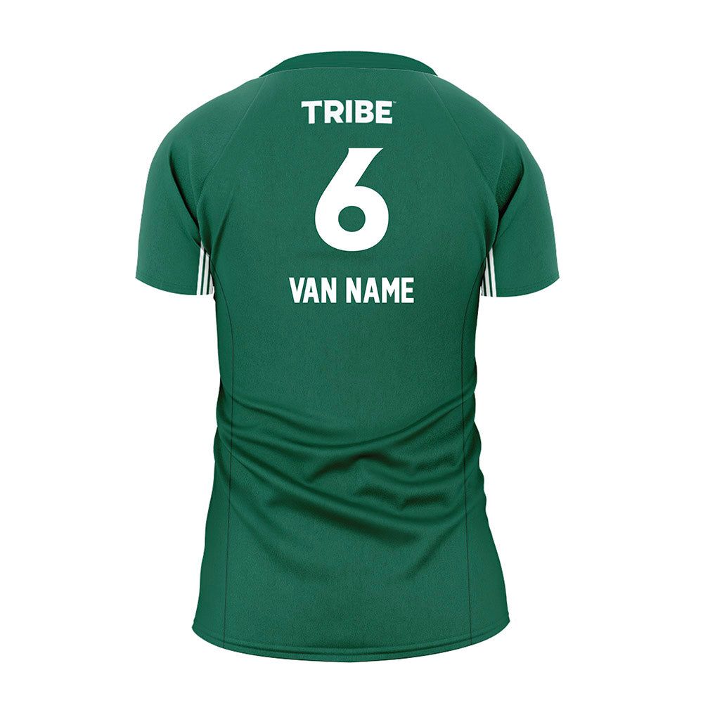William & Mary - NCAA Women's Volleyball : Sophia Van Name - Green Volleyball Jersey-1