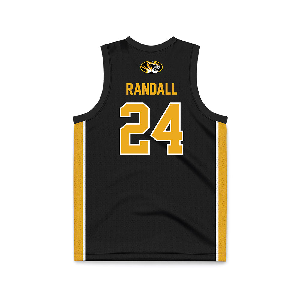 Missouri - NCAA Men's Basketball : Nicholas Randall - Black Basketball Jersey-1