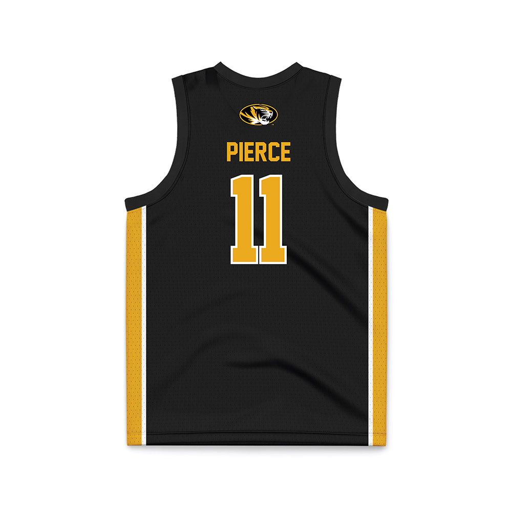 Missouri - NCAA Men's Basketball : Trent Pierce - Black Basketball Jersey-1