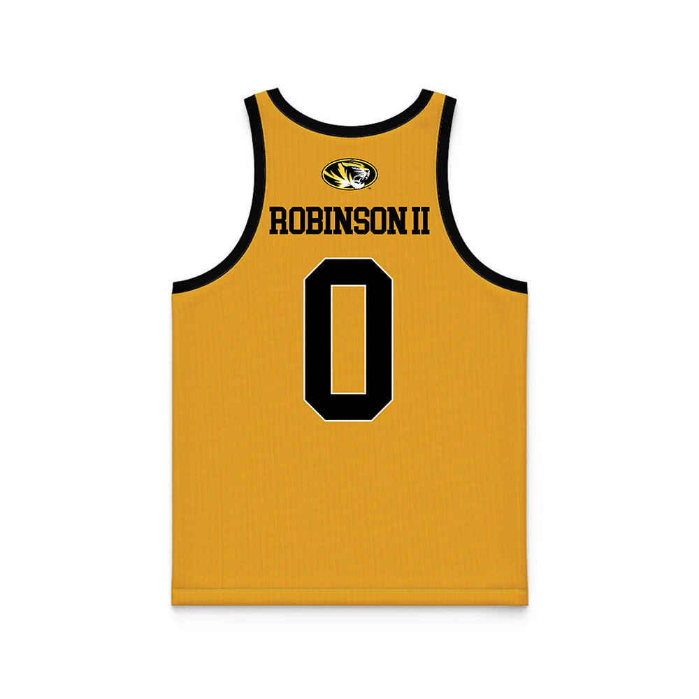Missouri - NCAA Men's Basketball : Anthony Robinson II - Gold Basketball Jersey-1
