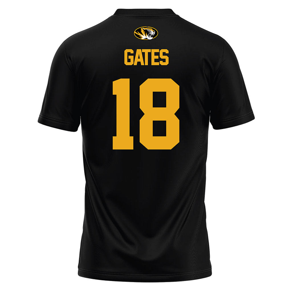 Missouri - NCAA Women's Soccer : Jasira Gates - Black Soccer Jersey-1
