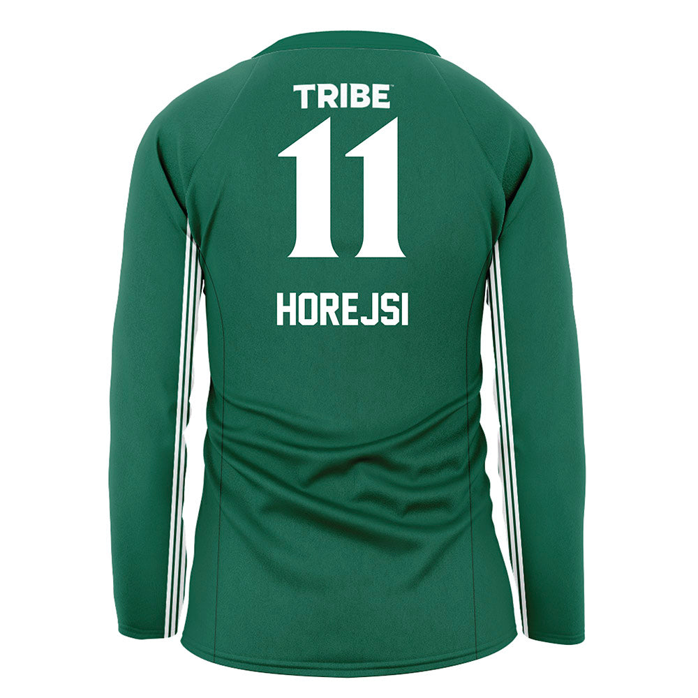 William & Mary - NCAA Women's Volleyball : Avery Horejsi - Green Volleyball Jersey-1