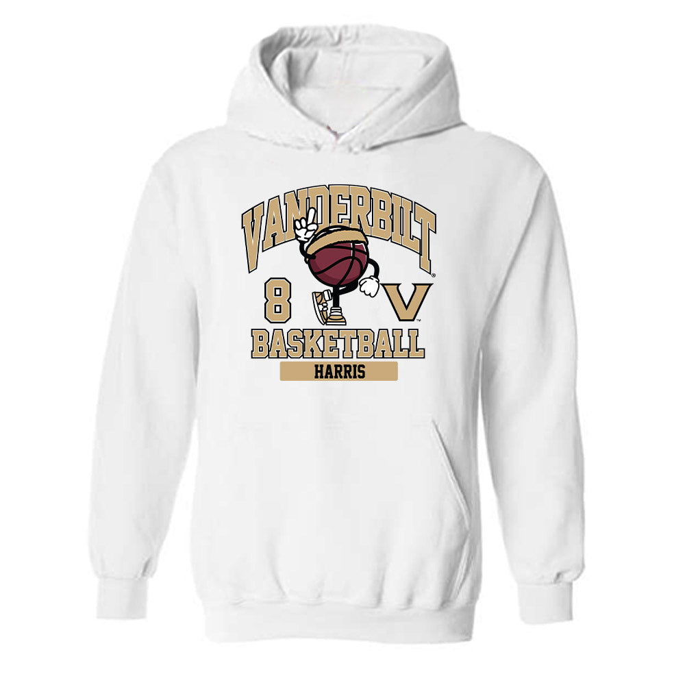 Vanderbilt - NCAA Men's Basketball : Tyler Harris - Classic Fashion Shersey Hooded Sweatshirt-0