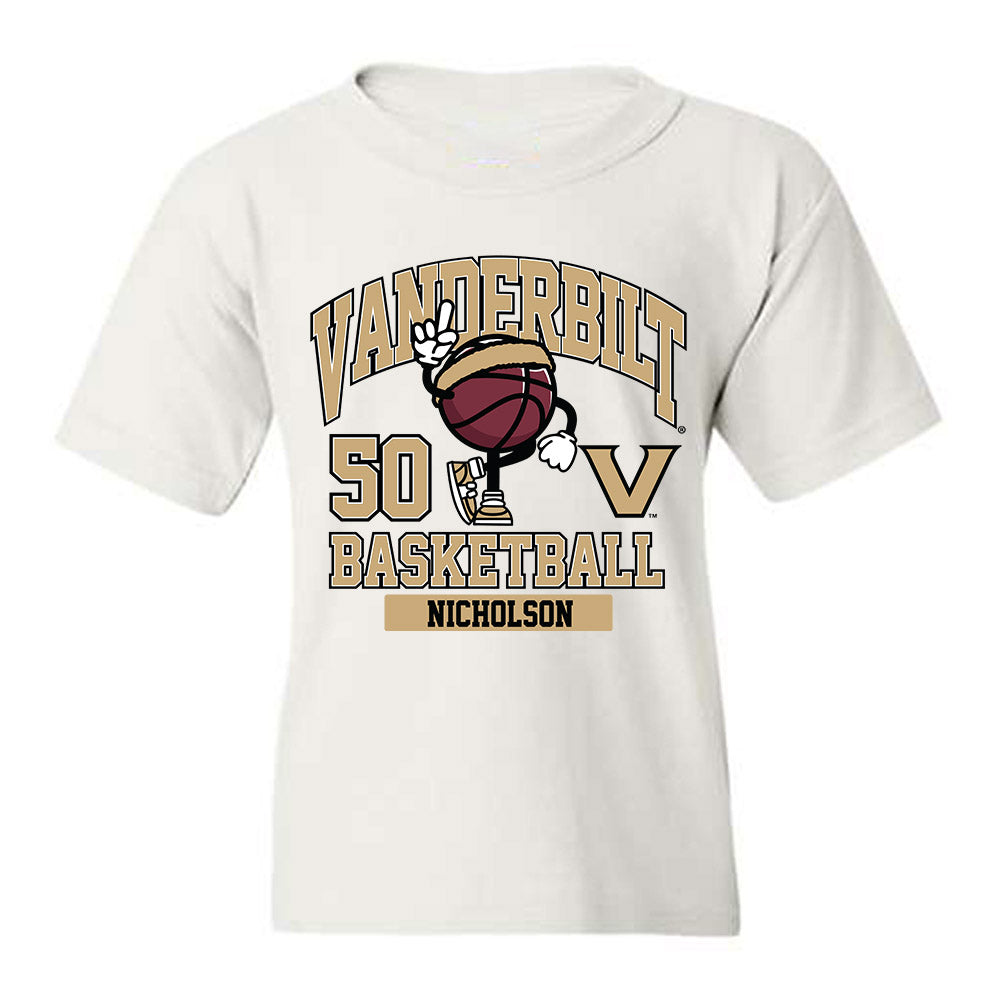 Vanderbilt - NCAA Men's Basketball : Mason Nicholson - Classic Fashion Shersey Youth T-Shirt-0