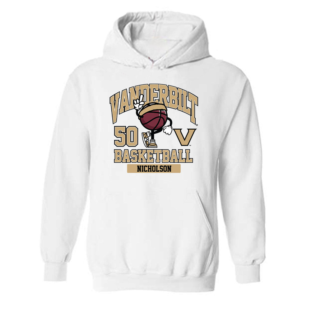 Vanderbilt - NCAA Men's Basketball : Mason Nicholson - Classic Fashion Shersey Hooded Sweatshirt-0