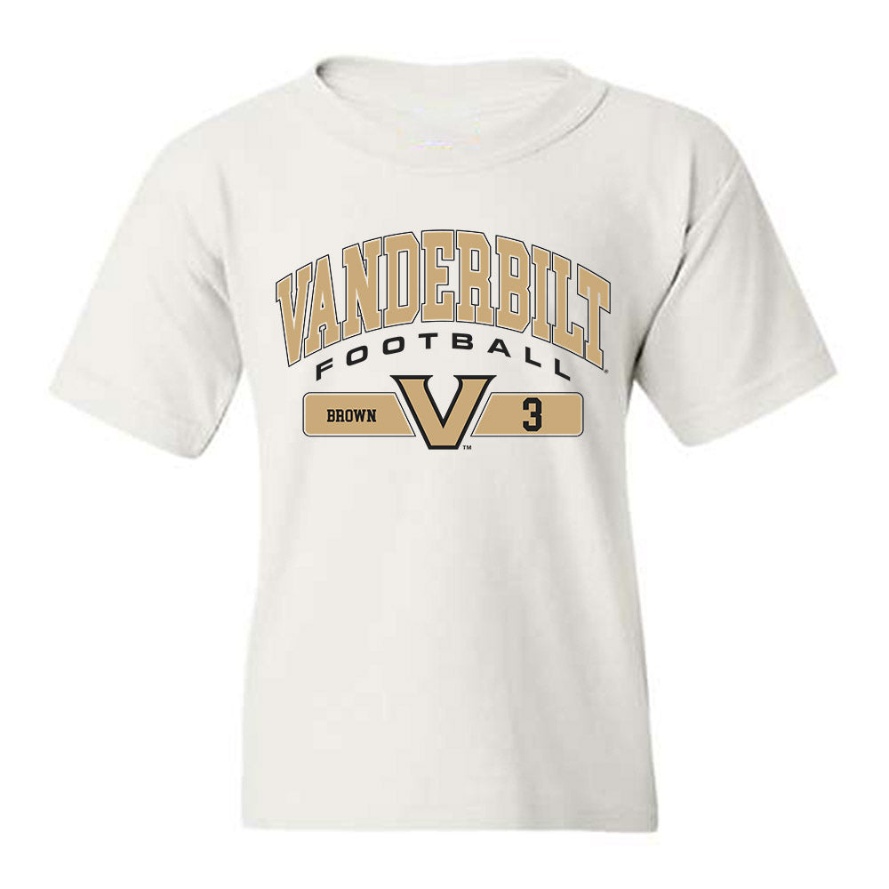 Vanderbilt - NCAA Football : Tristen Brown - Classic Fashion Shersey Youth T-Shirt-0