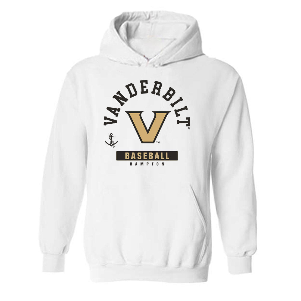 Vanderbilt - NCAA Baseball : Will Hampton - Classic Fashion Shersey Hooded Sweatshirt-0