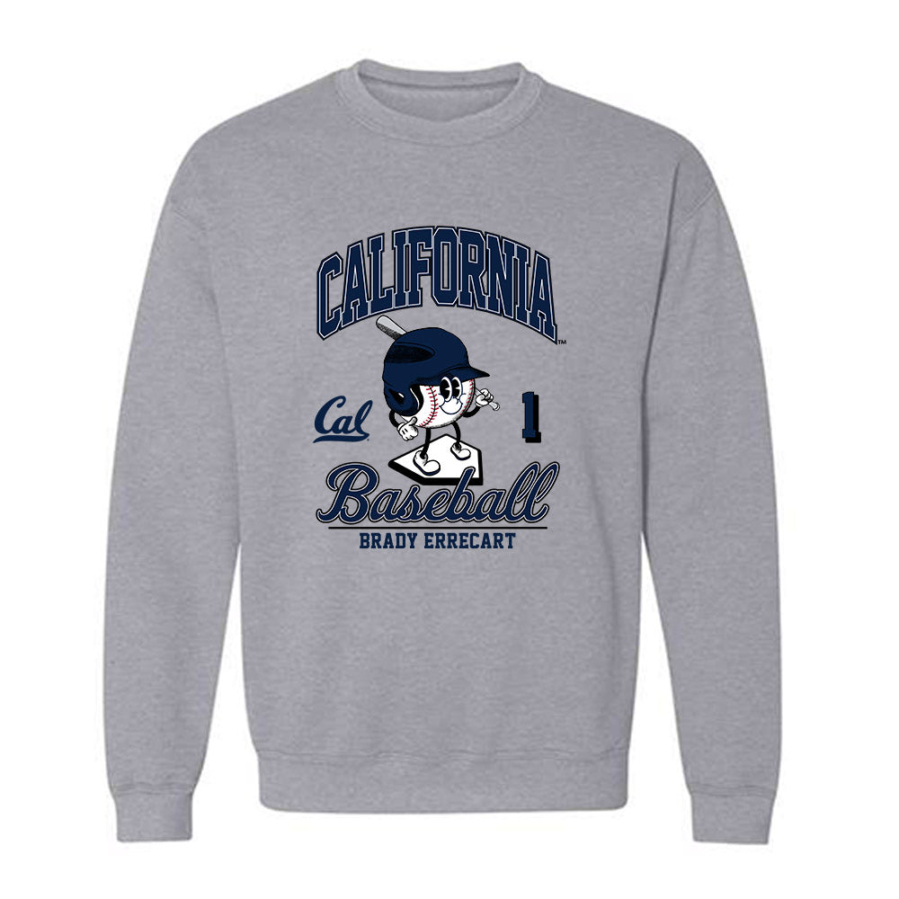UC Berkeley - NCAA Baseball : Brady Errecart - Fashion Shersey Crewneck Sweatshirt-0
