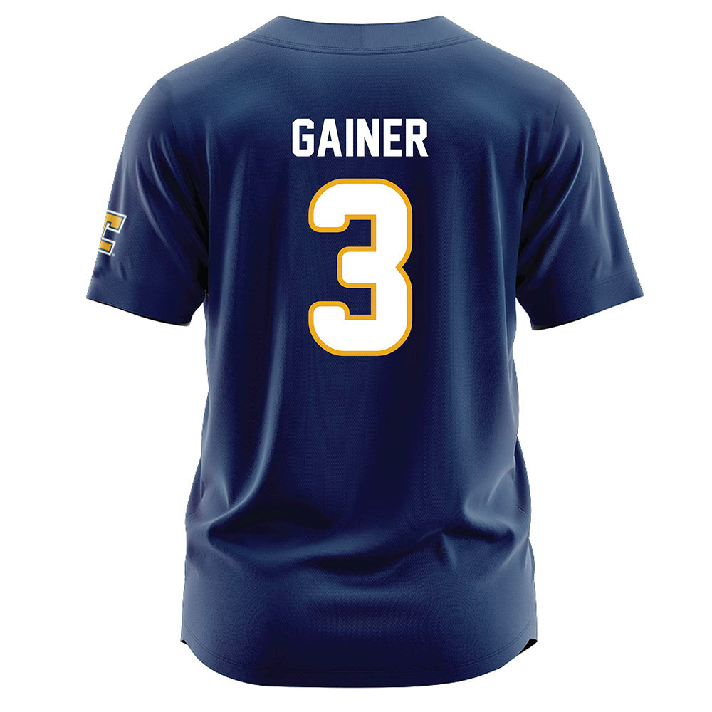 UTC - NCAA Softball : Jade Gainer - Navy Jersey-1