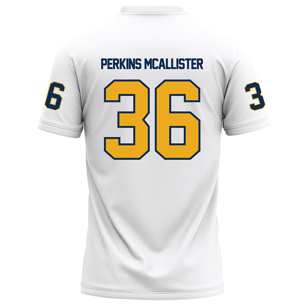 UTC - NCAA Football : D'Arco Perkins McAllister - White Football Jersey-1