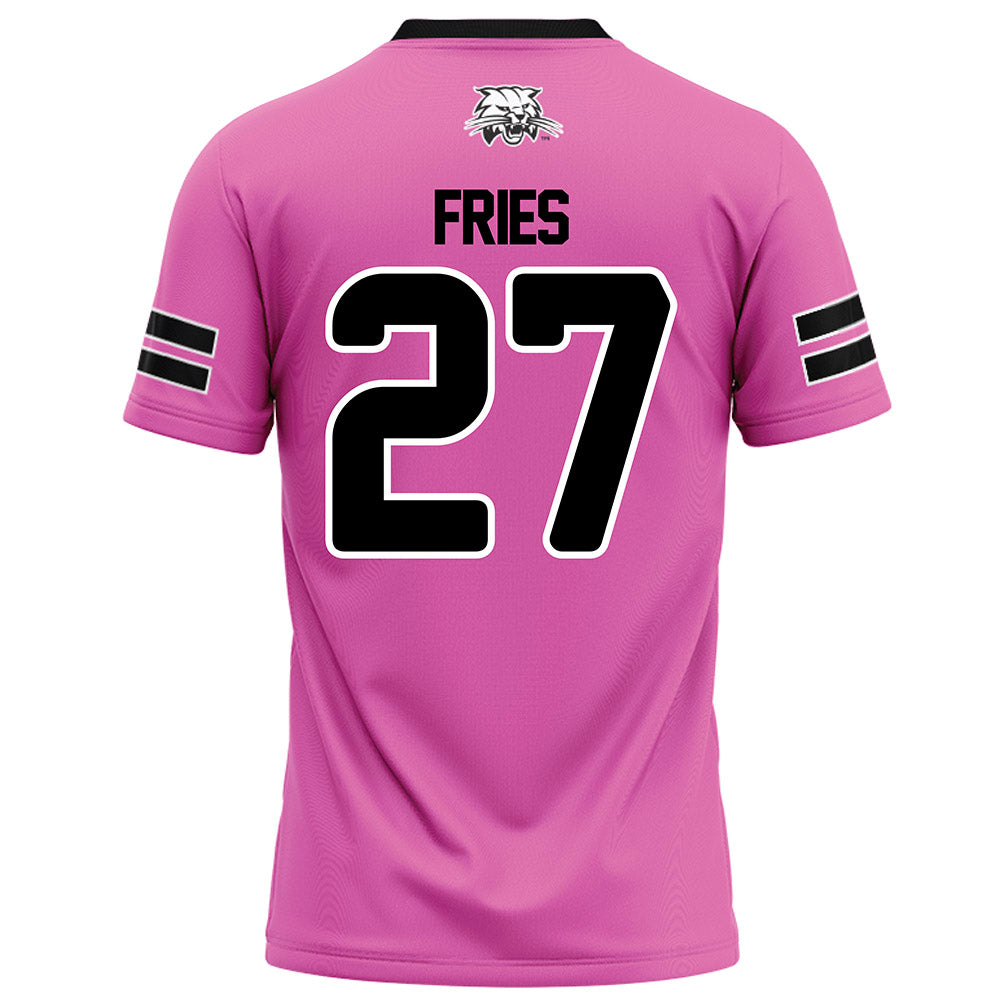 Ohio - NCAA Football : Jack Fries - Pink Football Jersey
