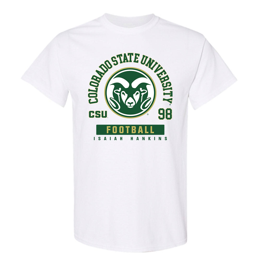 Colorado State - NCAA Football : Isaiah Hankins - T-Shirt-0