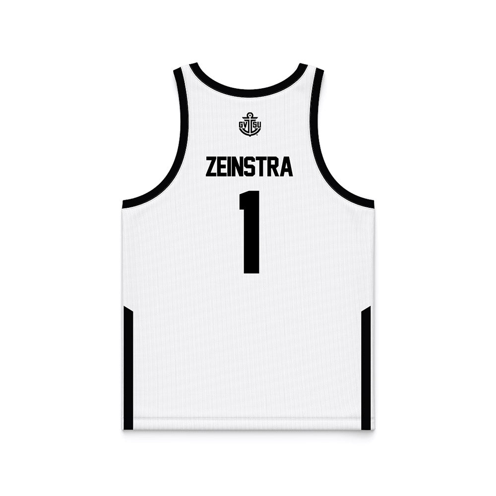 Grand Valley - NCAA Women's Basketball : Avery Zeinstra - White Basketball Jersey-1