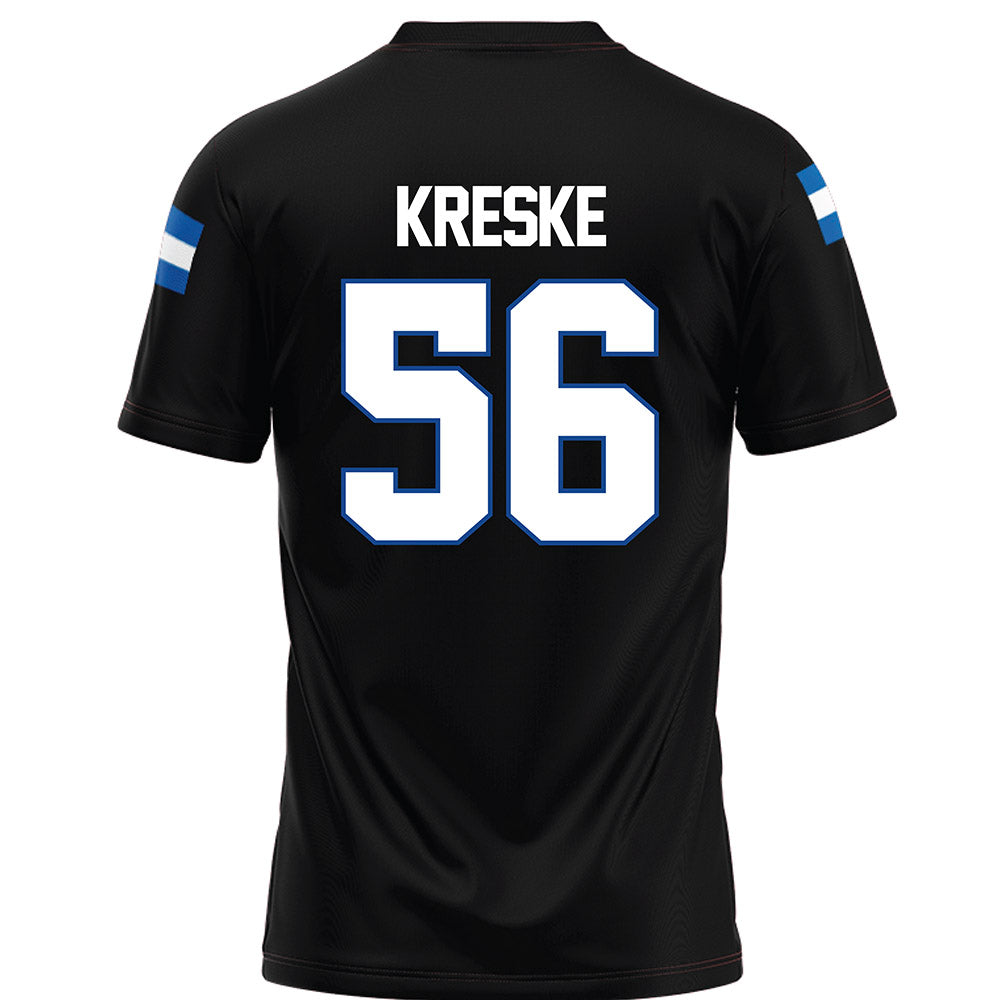 Grand Valley - NCAA Football : David Kreske - Black Football Jersey-1