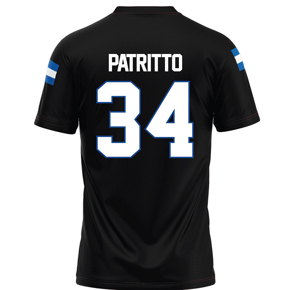 Grand Valley - NCAA Football : Cole Patritto - Black Football Jersey-1