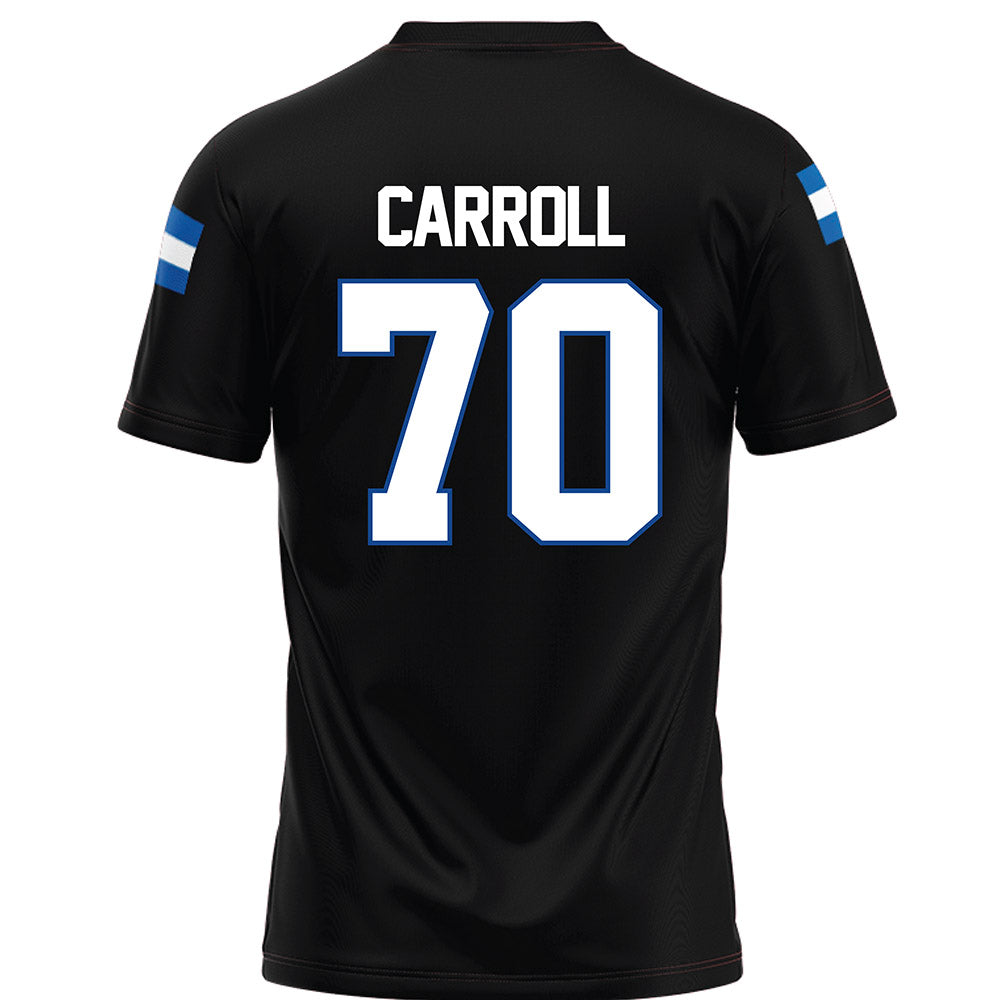 Grand Valley - NCAA Football : Garrett Carroll - Black Football Jersey-1