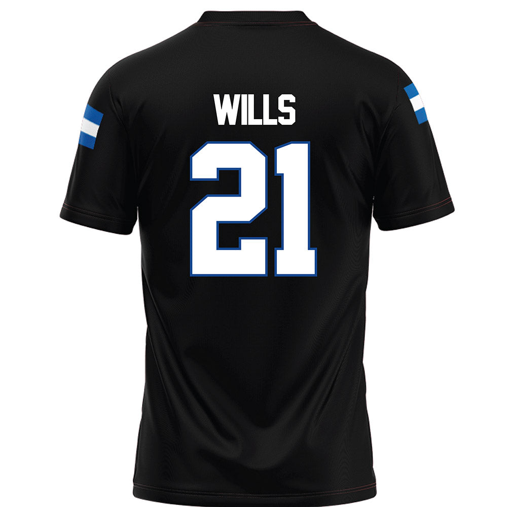 Grand Valley - NCAA Football : Quinn Wills - Black Football Jersey-1