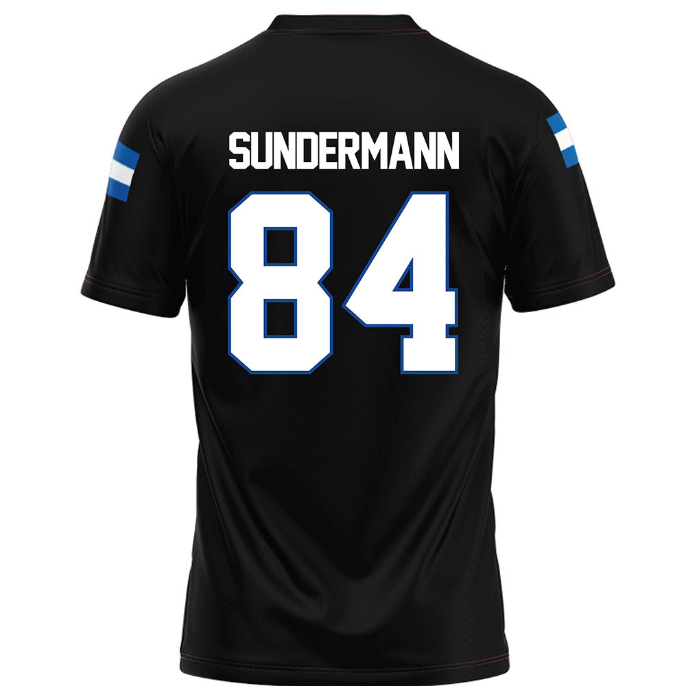 Grand Valley - NCAA Football : Evan Sundermann - Black Football Jersey-1