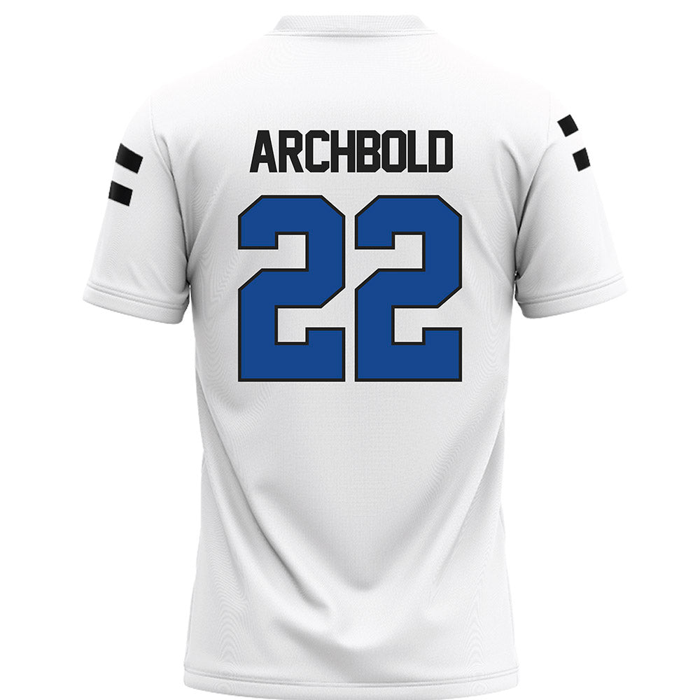 Grand Valley - NCAA Football : Jake Archbold - White Football Jersey-1