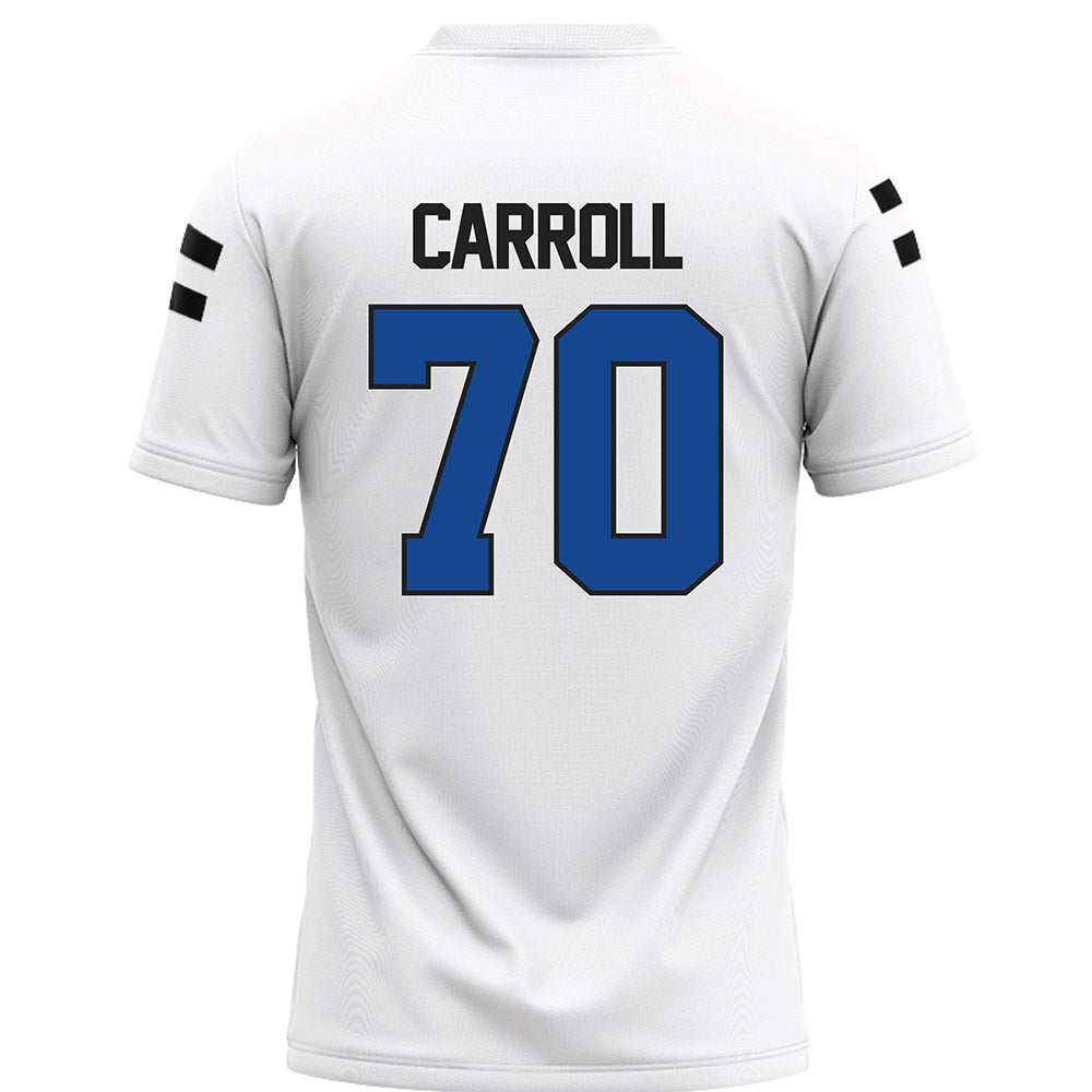 Grand Valley - NCAA Football : Garrett Carroll - White Football Jersey-1