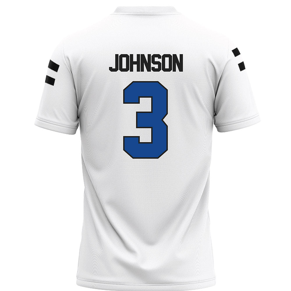 Grand Valley - NCAA Football : Donovan Johnson - White Football Jersey-1