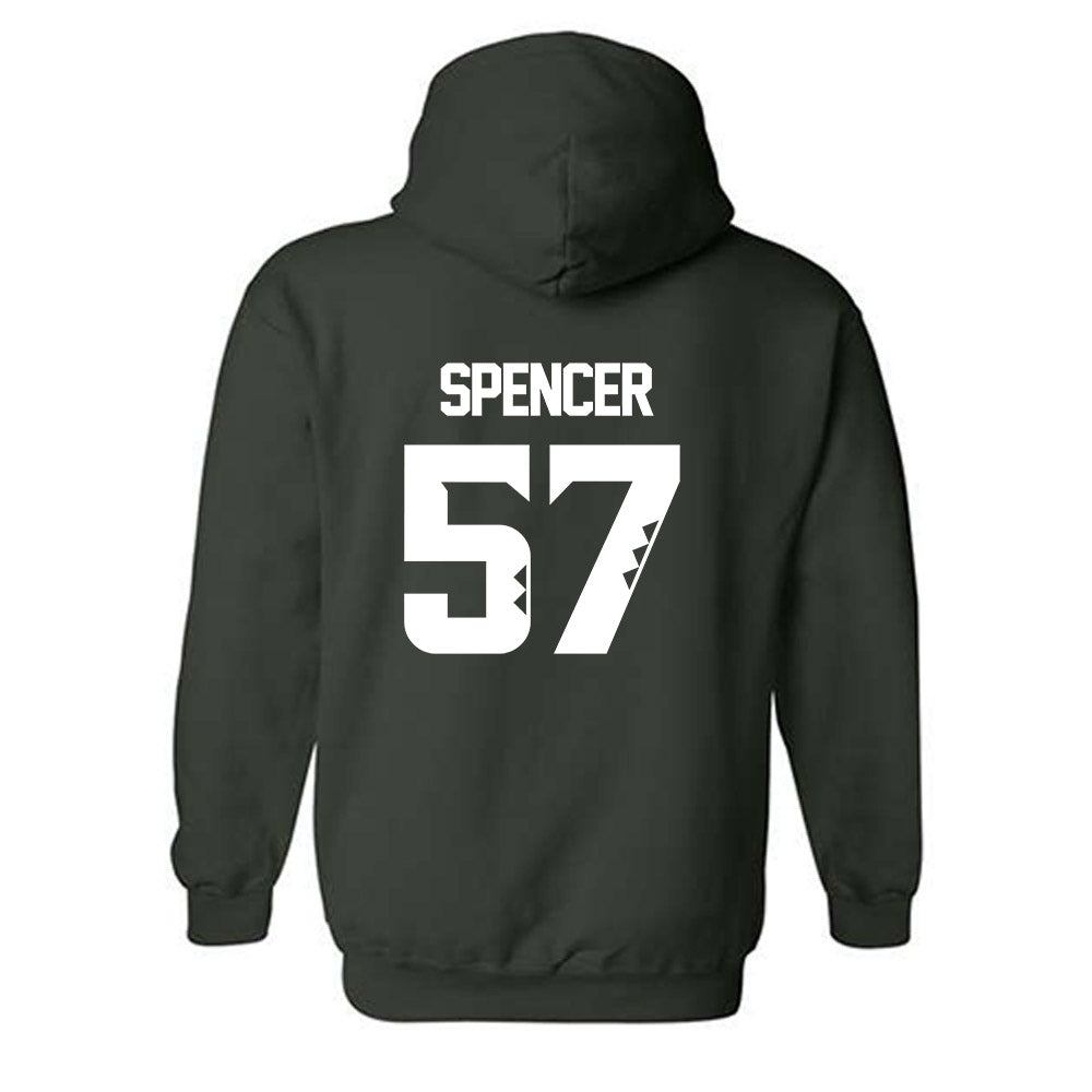 Hawaii - NCAA Football : Ethan Spencer - Classic Shersey Hooded Sweatshirt-1