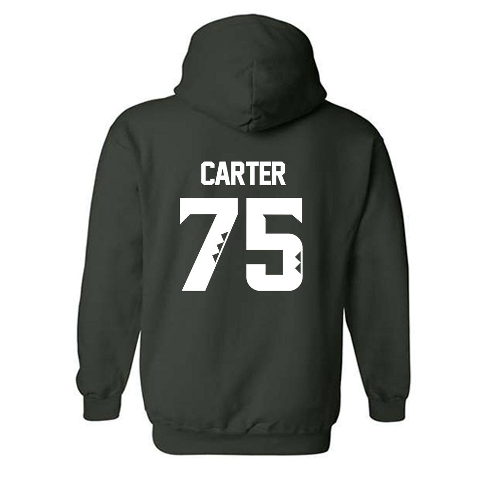Hawaii - NCAA Football : Kaleb Carter - Classic Shersey Hooded Sweatshirt-1