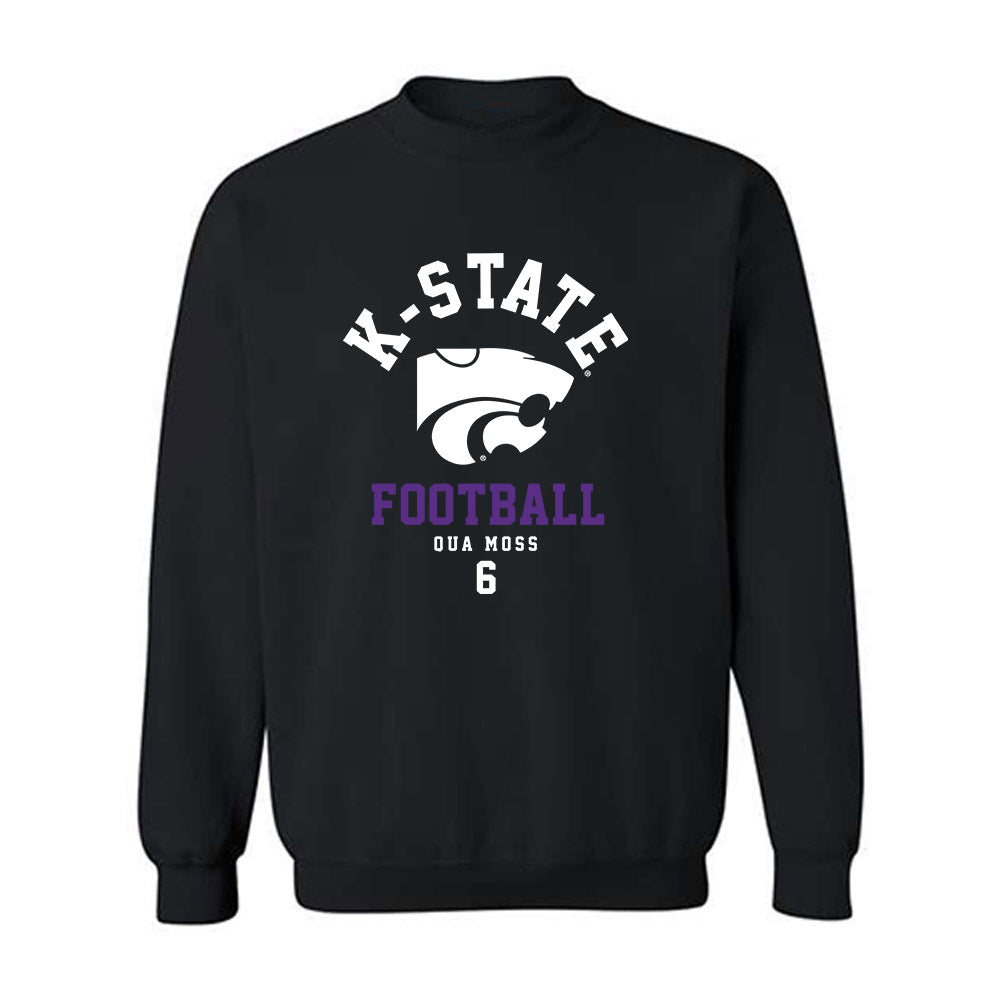 Kansas State - NCAA Football : Qua Moss - Fashion Shersey Crewneck Sweatshirt-0