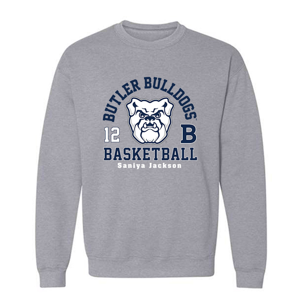 BU - NCAA Women's Basketball : Saniya Jackson - Classic Fashion Shersey Crewneck Sweatshirt-0