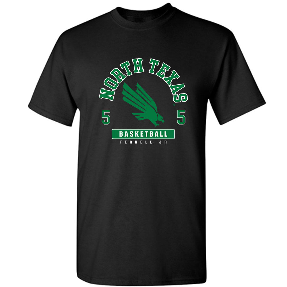 North Texas - NCAA Men's Basketball : david terrell jr - Fashion Shersey T-Shirt-0