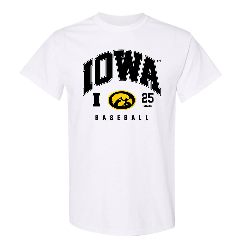 Iowa - NCAA Baseball : Tate Slagle - Classic Fashion Shersey T-Shirt-0