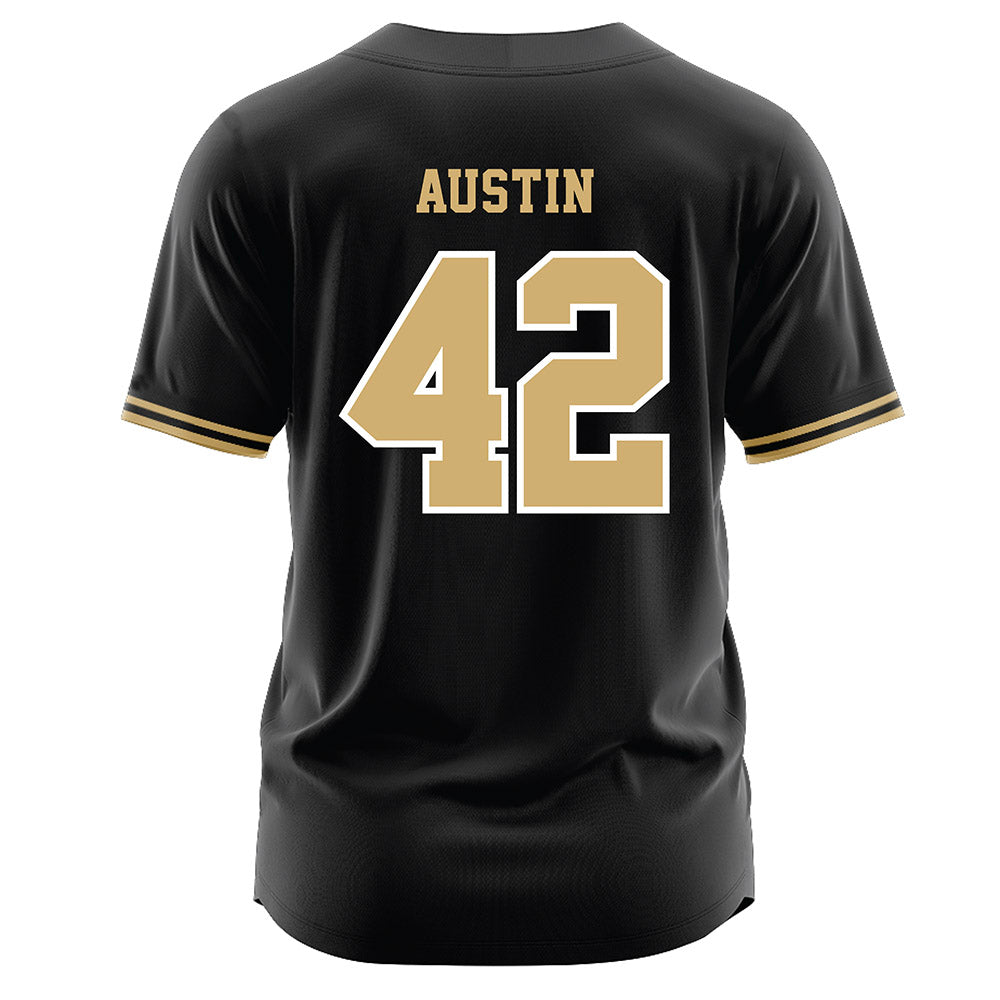 Vanderbilt - NCAA Baseball : Reginald Austin - Black Jersey-1