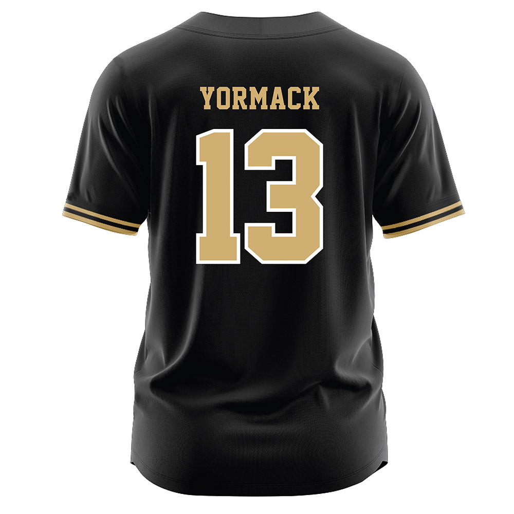 Vanderbilt - NCAA Baseball : Derek Yormack - Black Jersey-1