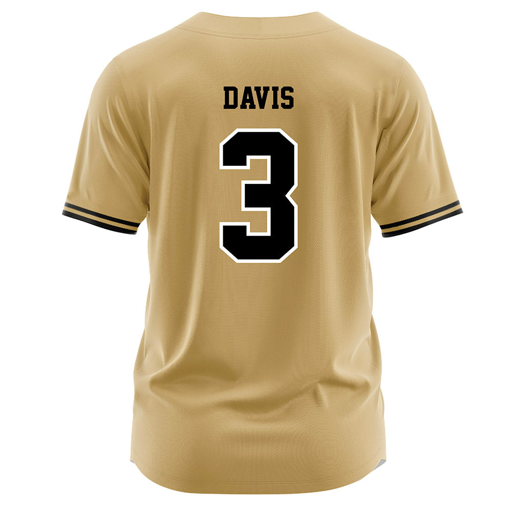 Vanderbilt - NCAA Baseball : Jayden Davis - Gold Jersey-1