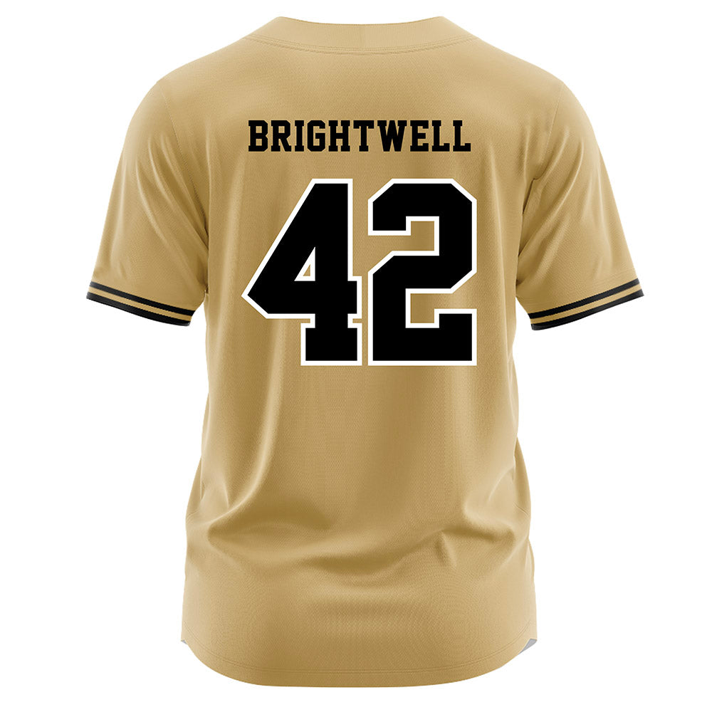 Vanderbilt - NCAA Baseball : Collin Brightwell - Gold Jersey-1