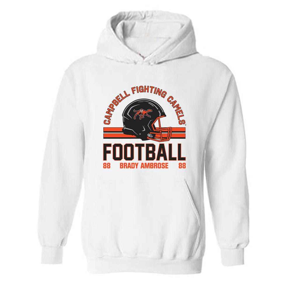 Campbell - NCAA Football : Brady Ambrose - Classic Fashion Shersey Hooded Sweatshirt-0