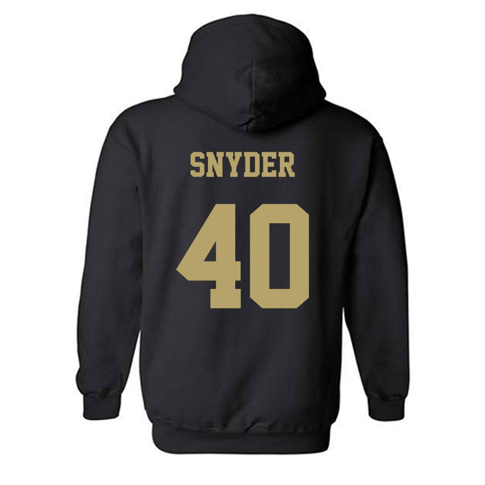 JMU - NCAA Football : Jackson Snyder - Fashion Shersey Hooded Sweatshirt-1