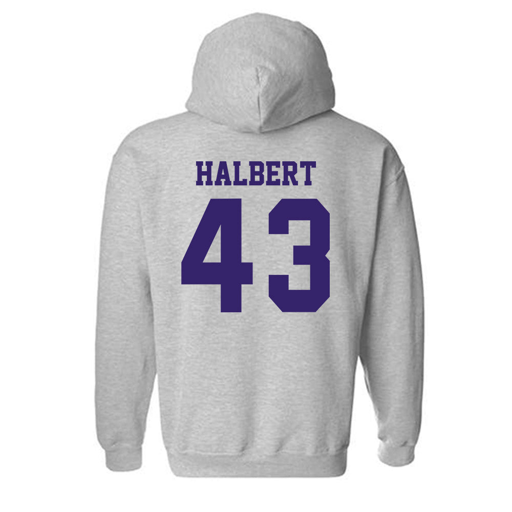 JMU - NCAA Football : Miles Halbert - Classic Shersey Hooded Sweatshirt-1