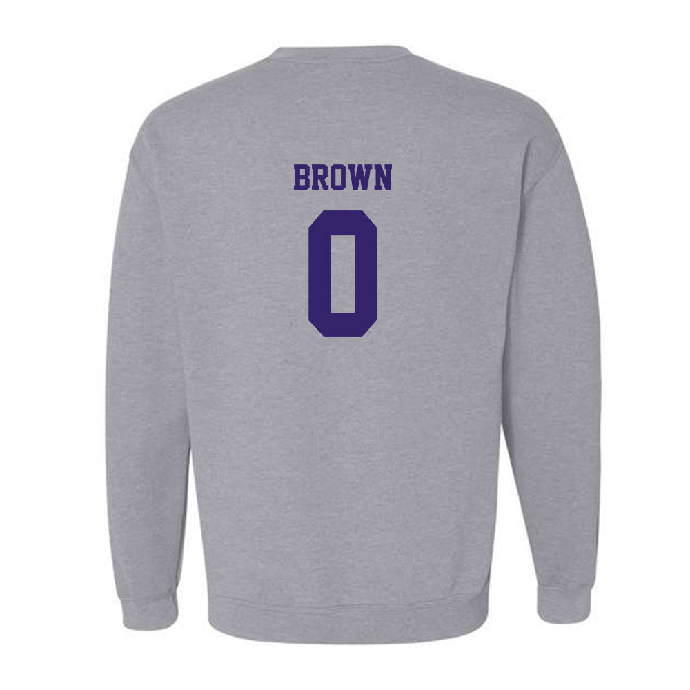 JMU - NCAA Men's Basketball : Christian Brown - Classic Shersey Crewneck Sweatshirt-1