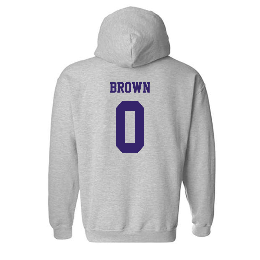 JMU - NCAA Men's Basketball : Christian Brown - Classic Shersey Hooded Sweatshirt-1